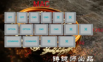 16 клавиши/набор от Допълнителни клавиатури кепета PBT Original Cherry Profile Keycap за MAC