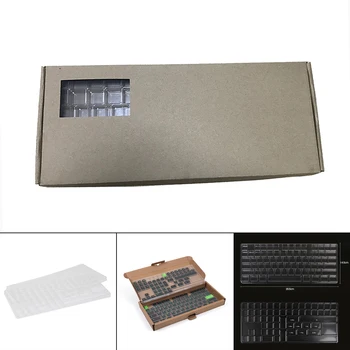 2 Слой Keycap Кутия За Съхранение ABS Пластмаса Пылезащитная Прозрачен Капак с Разделители Клавиатура, Определени За Съхранение на Keycap Набор от Колекция Състав
