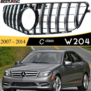 2020-работа на смени решетка в стил C63 за 2007-2014 Mercedes C Class W204 Седан S204 Вагон C204 Купе C180 C200 C250 C300 C350