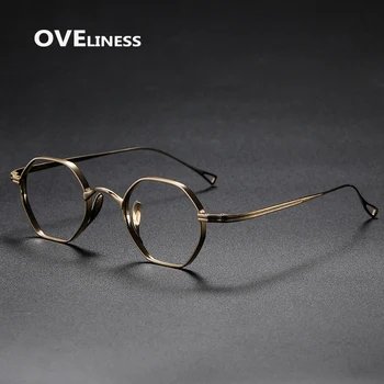 2022 модерен мъжки рамки за очила от Чист Титан, Рамки за Очила за Мъже и Жени, Оптични очила за Късогледство Предписване на очила