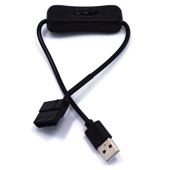 30 см от USB КЪМ 4-номера за контакт Molex Конектор с Ключ Вентилатор PC Кабел-Адаптер Кабел от 12 До 5, Кабел-адаптер Фен