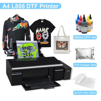 A4 DTF Принтер Машина За Epson L805 За DTF мастило и PET фолио Печат и предаване За DTF Облекло тениска Печатна Машина A4