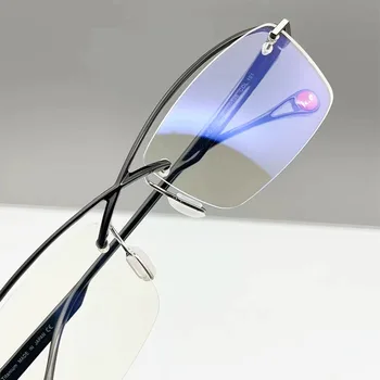 Belight Оптичен Япония Футуристичен Дизайн на Спортен Титан Полуободковый Дограма за Мъжки Очила По Рецепта на Пода Очила Ретро Очила KO-218