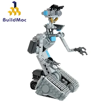 BuildMoc Военен Johnnyed 5 Астрос-Робот Набор От Градивни Елементи За Къси Съединения Механични Тухли Играчки За Деца Подаръци За Рожден Ден