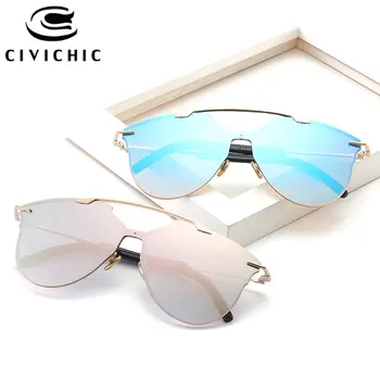 CIVICHIC Маркови Дизайнерски Дамски Слънчеви Очила Персонализирани UV400 Oculos De Sol Хипстерские Улични Защелкивающиеся Очила За Улицата HD Lunettes E354