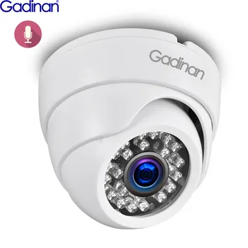 Gadinan H. 265AI 4MP 25fps IP камера Аудио Вътрешна Нощен IR Куполна Камера Предупреждение за движение на P2P RTSP POE