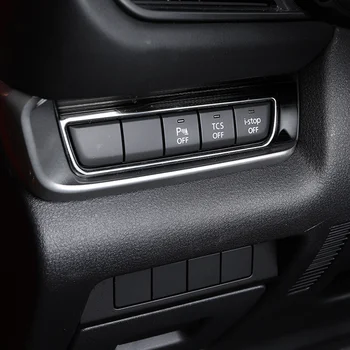SBTMY декоративна рамка от неръждаема стомана за автомобилни бутона индуктивни ключ За Mazda CX-30 CX30 2019 2020