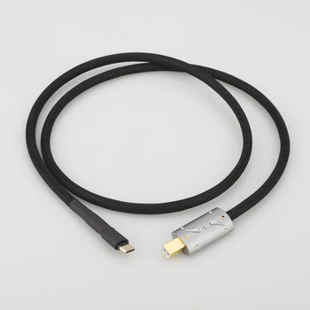 Viborg USB Type C Кабел HiFi, USB B-C Аудио Кабел За Предаване на Данни За Мобилен Таблет КПР