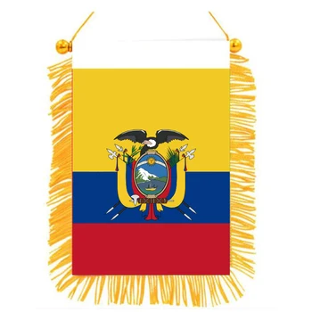 xvggdg 10*15 см Эквадорский Двустранен Помрачи Мини Флаг Мини Двустранно Плътен Плат с Принтом, Виси на Националния Флаг