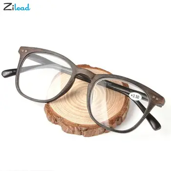 Zilead Дървени Очила За Четене, за Жени и За Мъже, Мода Ретро Очила За далекогледство, Мъжки слънчеви Очила с диоптриями + 1,0... + 4,0 Точки