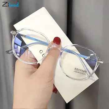 Zilead Квадратни Анти-Сини Лъчи Очила за Късогледство Рецепта Оптични Очила за Късогледство Модни ултра-леки, Прозрачни Очила от 0 до-6