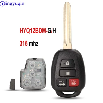 Дистанционно ключ jingyuqin 314,4 Mhz За Toyota Camry G/H с чип допълнително 2012-2017 HYQ12BDM HYQ12BEL