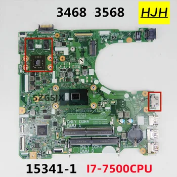 За Dell Vostro 3468 3568 дънна Платка на лаптоп SR2ZV, I7-7500u GPU R5 2 GB 15341-1 91N85 CN-0TR3JC дънна платка 100% Тествана