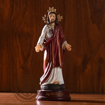 Исус Христос-Дева Мария Смола Тенис На Маса Католическата Статуя На Св. Блажени Св. Дева Мария Статуя На Статуя На Исус Страхотно