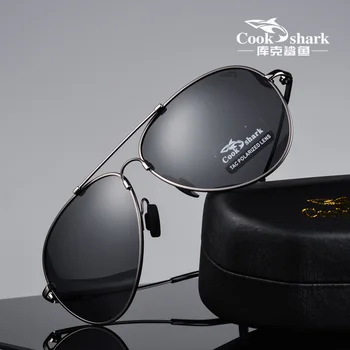 Кук Акула 2020 нови слънчеви очила мъжки слънчеви очила цвят поляризирани шофьорска жабьи очила tide