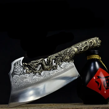 Кухненски нож на Главния готвач Ръчно изработени Мелачка Овощерезка Инструменти За Готвене Китайски Shaolin Нож Хеликоптер