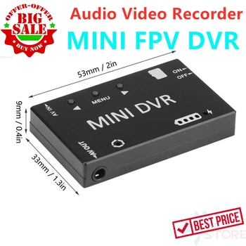 Мини FPV DVR Модул NTSC/PAL Превключващ Вградена Батерия Видео Аудио FPV Записващо устройство за Радиоуправляеми Модели на Състезателни FPV Дрон