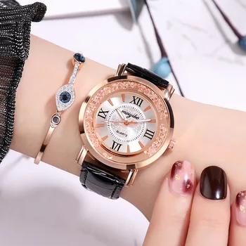 мобилен планински кристал дамски часовници дамски кварцов часовник Корейски подарък колан за часа на студентски часовници на едро