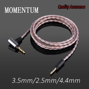 Монокристаллическая медни слушалки upgrade balance кабел 4,4 mm 2,5 mm 3,5 мм MOMENTUM 1/2/3 поколение кабел 100% висока степен на чистота