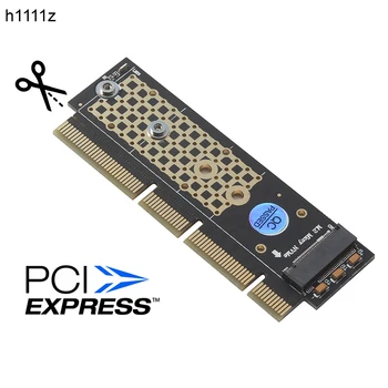 Нов PCI-E NGFF M. 2 NVMe SSD за PCI-E 3,0 16x M Ключ за Порт, Адаптер, кабел за Удължаване на твърдия диск Конектор Разширителни Такса Конвертор Странично Карта