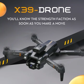 Нов X39 Мини-Дрон 4k Hd С Двойна Esc Камера, Оптично Позициониране на Потока, избягване на Препятствия, Сгъваема Квадрокоптер, Радиоуправляеми безпилотни самолети, Играчки, Подаръци