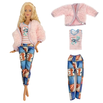 Официално Модно Палто NK + Жилетка + Панталони в ретро стил за Барби 1/6 FR SD Kurhn BJD Облекло за Кукли Играчки Аксесоари