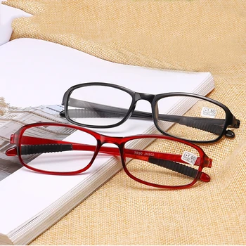 Очила За Четене на Мъже, Жени TR90 Супер Леки Очила, Гумени Крачета против хлъзгане, Ретро слънчеви Очила С Диоптриями +1.0 1.5 2.0 2.5 3.0 3.5 4
