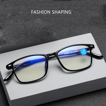 Синя светлина Блокер Очила за четене Мъжки и дамски очила с диоптриями +1.0 1.5 2.0 2.5 3.0 3.5 4.0 Прозрачни очила