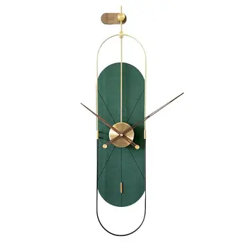 Украса на Хола Стенни Часовници Съвременен Дизайн на Зелени Луксозни Безшумни Големи 3d Стенни Часовници Висящи Reloj De Pared Стенни Часовници