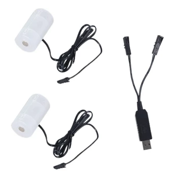 Универсален 1,1 м USB до 1,5 3 4,5 6 D Cell Батерия Елиминира кабел за лампи Играчка прожектора като бойлери и много други